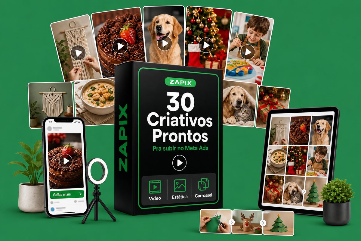 Criativos prontos pra Meta Ads
